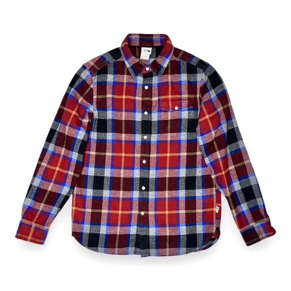 The North Face Arroyo Heavyweight Flannel Shirt Cardinal Red Plaid Men’s L - Picture 4 of 14